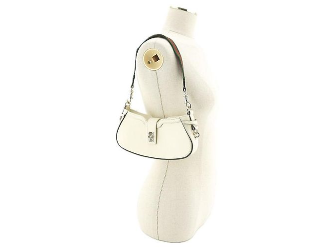 Gucci Mini Borsa a Spalla AADHE in Pelle Avorio Borsa di Lusso per Donne Bianco - vista 7