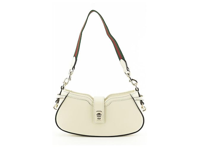 Gucci Mini Borsa a Spalla AADHE in Pelle Avorio Borsa di Lusso per Donne Bianco - vista 8