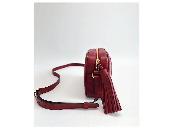 Gucci Borsa a tracolla mini Blondi con frange vino Rosso - vista 10