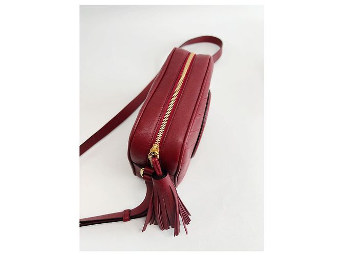 Gucci Borsa a tracolla mini Blondi con frange vino Rosso - vista 16