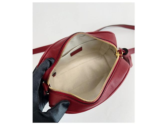 Gucci Borsa a tracolla mini Blondi con frange vino Rosso - vista 17