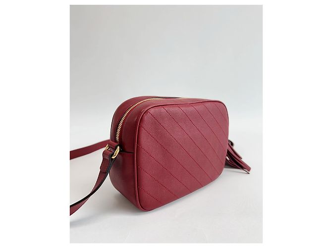 Gucci Borsa a tracolla mini Blondi con frange vino Rosso - vista 3