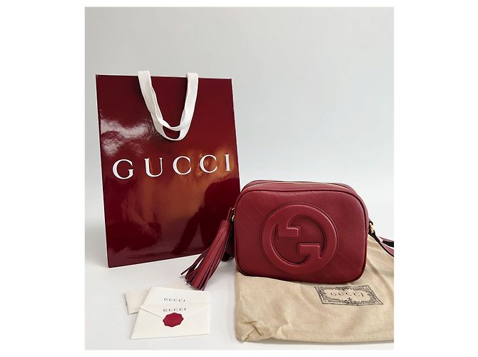 Gucci Borsa a tracolla mini Blondi con frange vino Rosso - vista 5