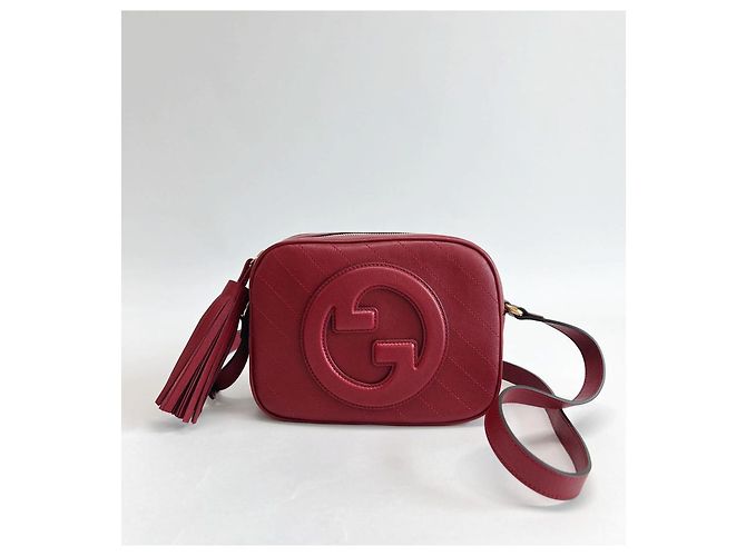 Gucci Borsa a tracolla mini Blondi con frange vino Rosso - vista 6