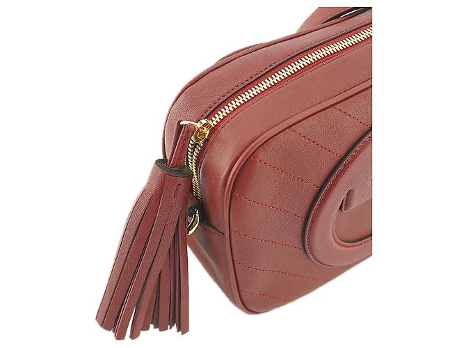 Gucci Mini borsa a spalla in pelle rossa da donna Rosso - vista 14