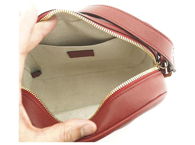 Gucci Mini borsa a spalla in pelle rossa da donna Rosso - vista 19