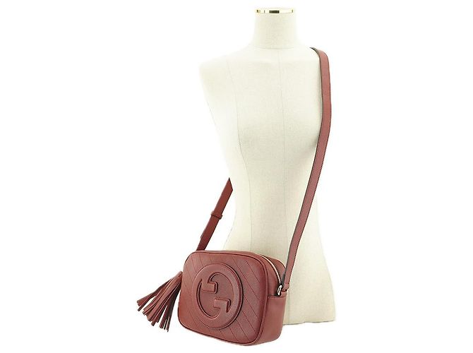 Gucci Mini borsa a spalla in pelle rossa da donna Rosso - vista 23