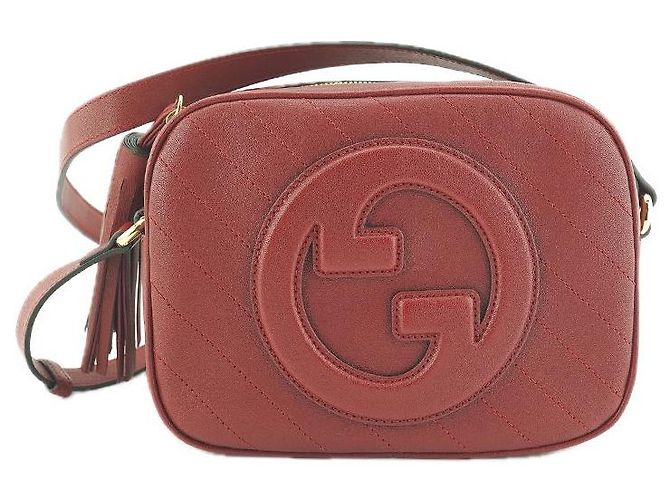 Gucci Mini borsa a spalla in pelle rossa da donna Rosso - vista 3
