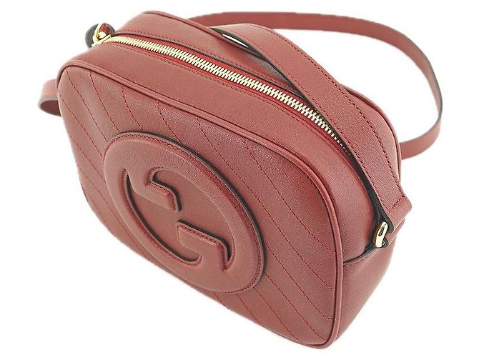 Gucci Mini borsa a spalla in pelle rossa da donna Rosso - vista 5