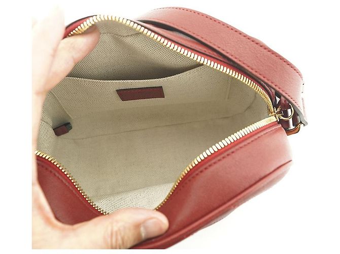 Gucci Mini borsa a spalla in pelle rossa da donna Rosso - vista 6