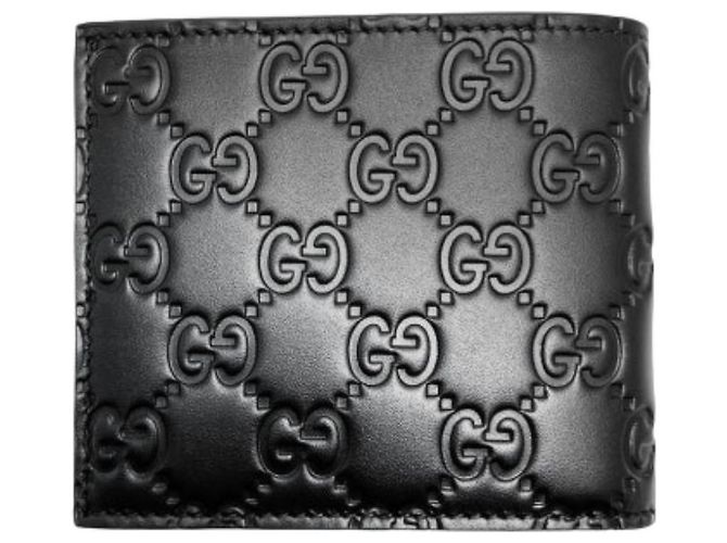 Gucci Billetera Micro Cima Signature Negro - vista 3