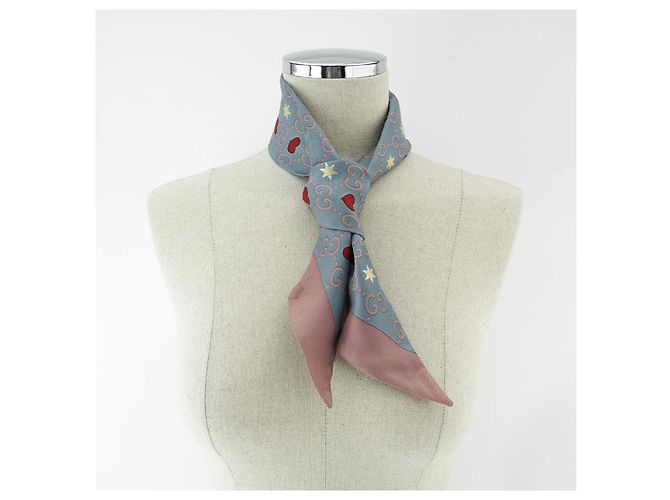 Gucci Seidenschal für Damen Blau - Ansicht 2