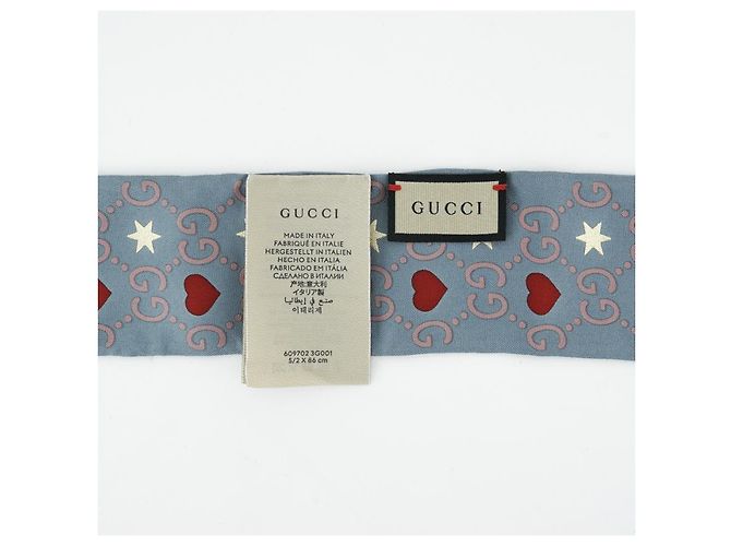 Gucci Seidenschal für Damen Blau - Ansicht 9