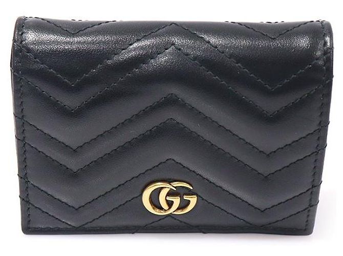 Gucci Kartenetui mit Chevron-Design Schwarz - Ansicht 2