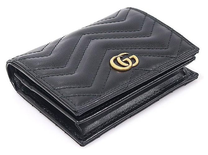 Gucci Kartenetui mit Chevron-Design Schwarz - Ansicht 5