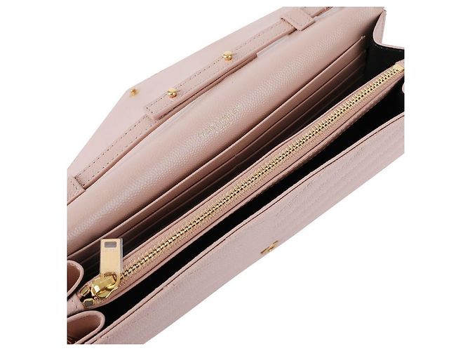 Saint Laurent Portafoglio con catena classico Rosa - vista 8