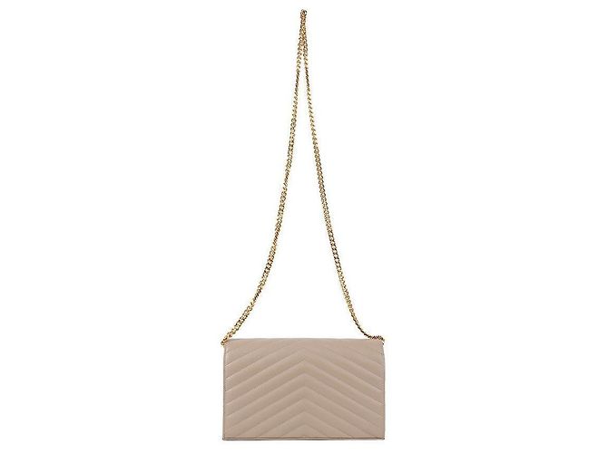 Saint Laurent Portafoglio con catena classico Marrone - vista 5