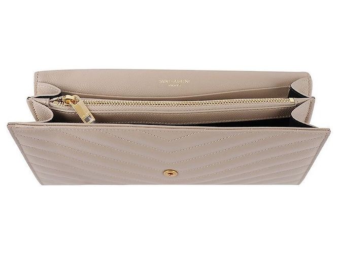 Saint Laurent Portafoglio con catena classico Marrone - vista 7