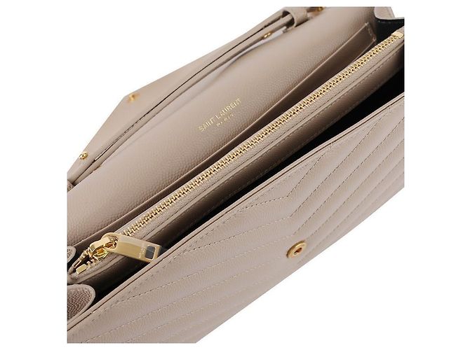 Saint Laurent Portafoglio con catena classico Marrone - vista 8