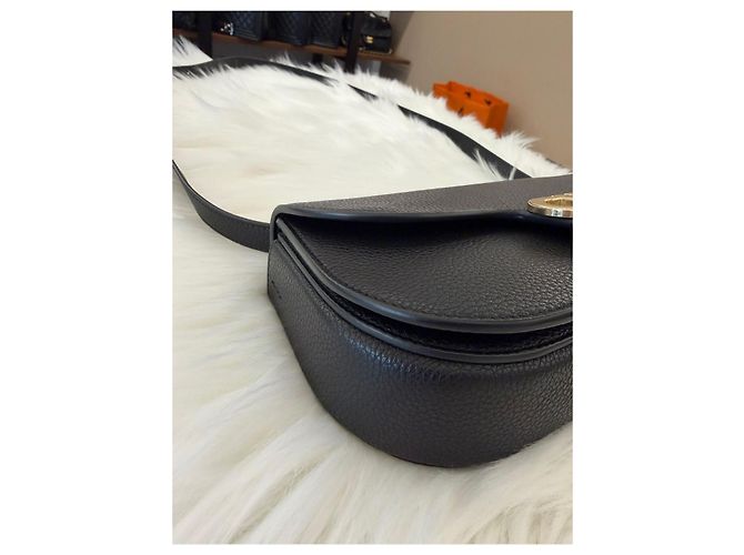 Salvatore Ferragamo Borsa a tracolla Double Gancini Nera Nero - vista 8