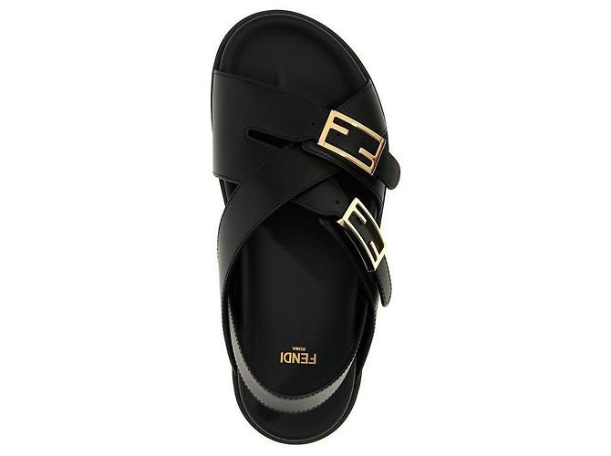 Fendi Sandali in pelle Nero - vista 7
