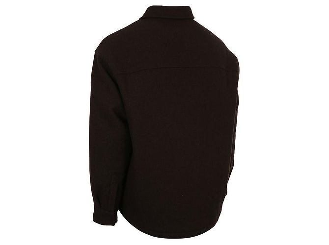 Céline Triomphe besticktes Wollflanell-Overshirt Schwarz - Ansicht 5