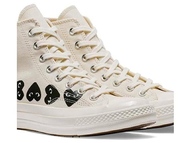 Comme Des Garcons Converse High Bianco - vista 6