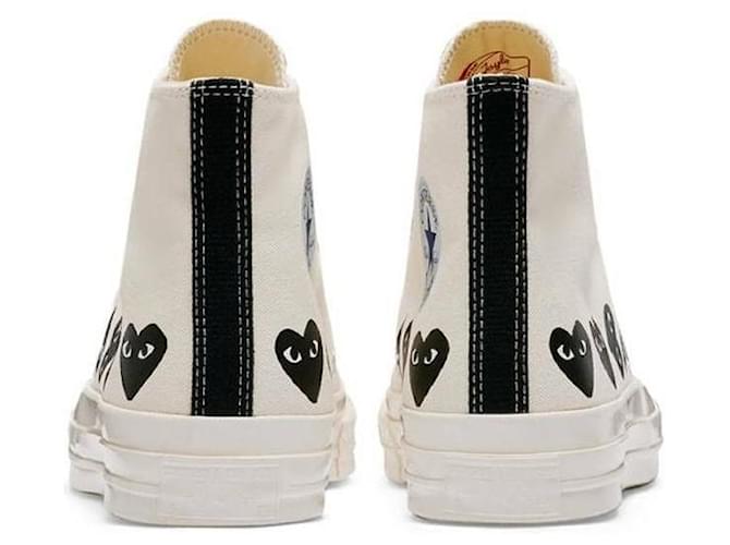 Comme Des Garcons Converse High Bianco - vista 7