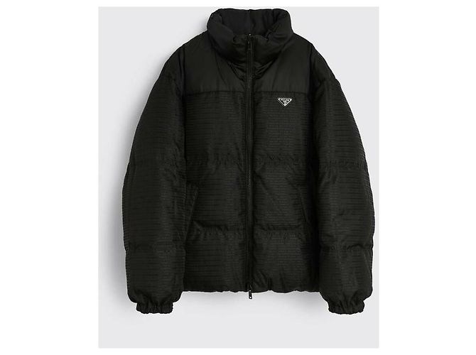 Prada Wendbare Daunenjacke Schwarz - Ansicht 4
