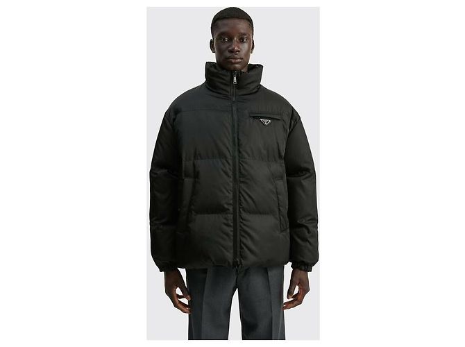 Prada Wendbare Daunenjacke Schwarz - Ansicht 5