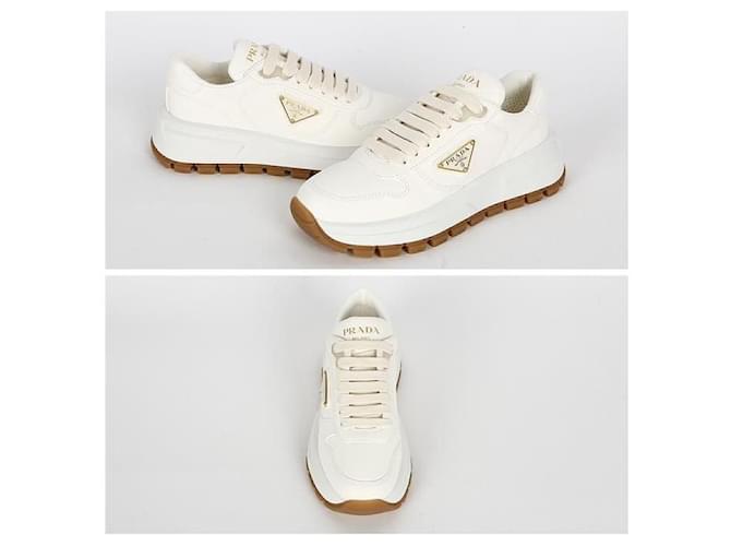 Prada Ledersneaker Weiß - Ansicht 10
