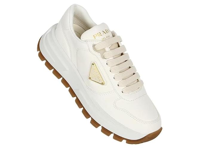 Prada Ledersneaker Weiß - Ansicht 9
