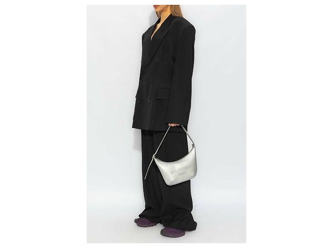 Balenciaga Wollblazerjacke Schwarz - Ansicht 5