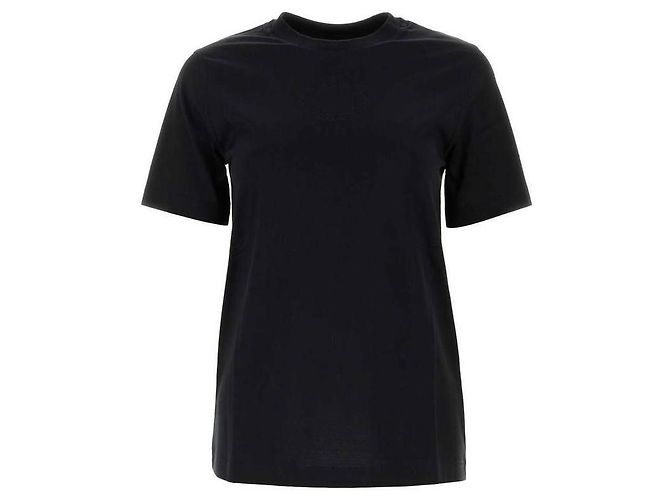 Burberry Baumwoll-T-Shirt mit besticktem Eichenblattwappen Schwarz - Ansicht 4