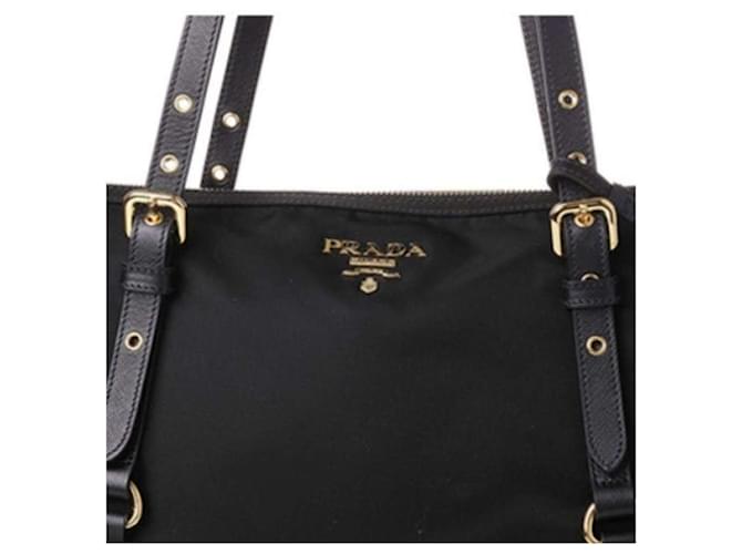Prada Borsa a Spalla Pocono Shopper Nero - vista 10