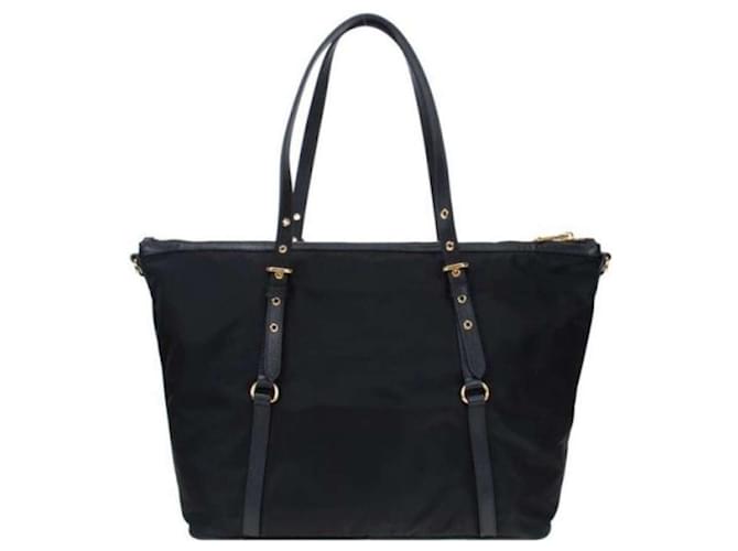 Prada Borsa a Spalla Pocono Shopper Nero - vista 4