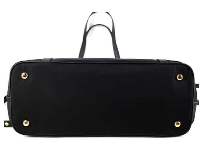 Prada Borsa a Spalla Pocono Shopper Nero - vista 6