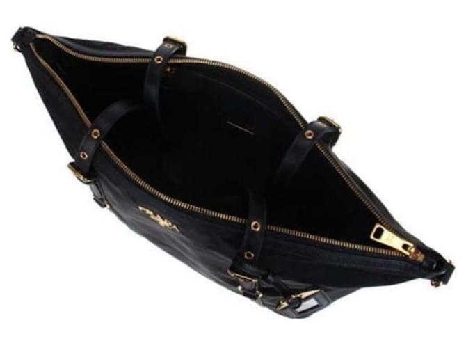 Prada Borsa a Spalla Pocono Shopper Nero - vista 7