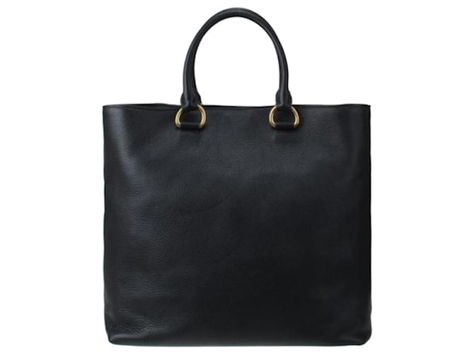 Prada Borsa Tote Vitello Phoenix Nero - vista 3