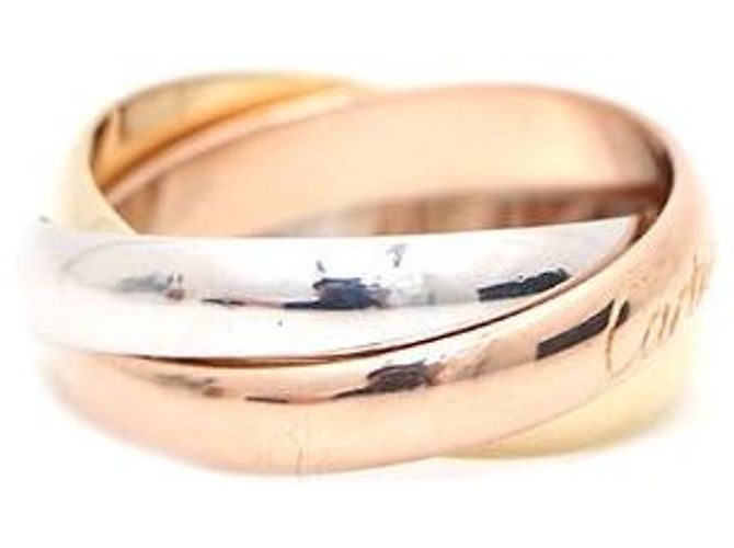 Cartier Trinity Klassischer Ring in Drei Farben Weiß - Ansicht 2