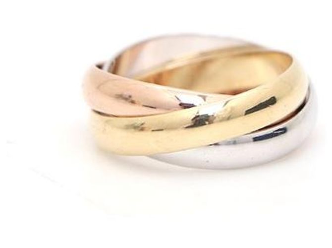 Cartier Trinity Klassischer Ring in Drei Farben Weiß - Ansicht 3