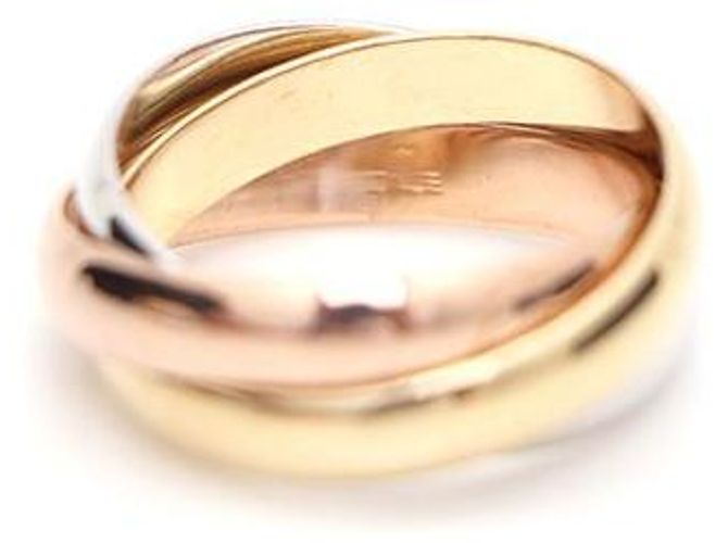 Cartier Trinity Klassischer Ring in Drei Farben Weiß - Ansicht 4