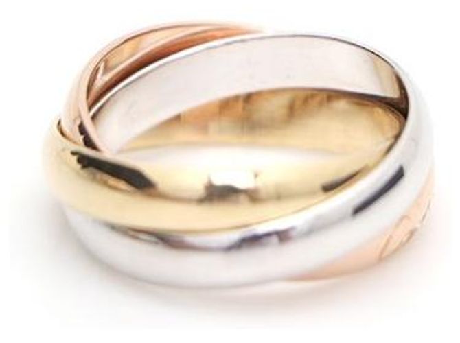 Cartier Trinity Klassischer Ring in Drei Farben Weiß - Ansicht 5