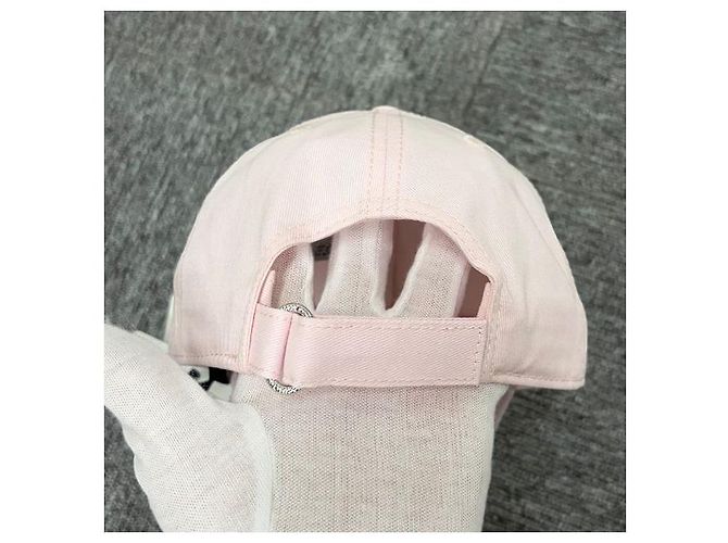 Moncler Cappellino da baseball in gabardine con patch logo Rosa chiaro - vista 4
