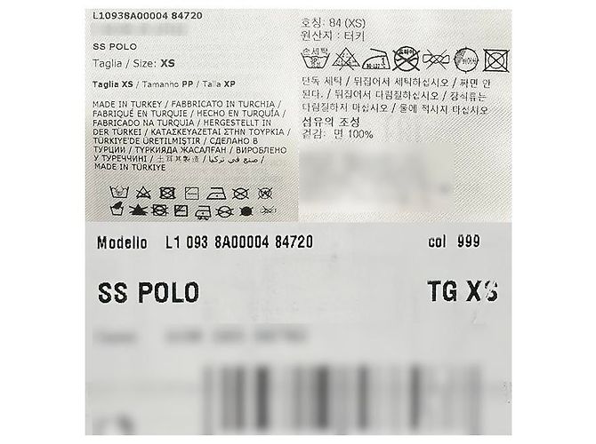 Moncler Kurzarm-Polohemd aus Baumwoll-Piqué Schwarz - Ansicht 18