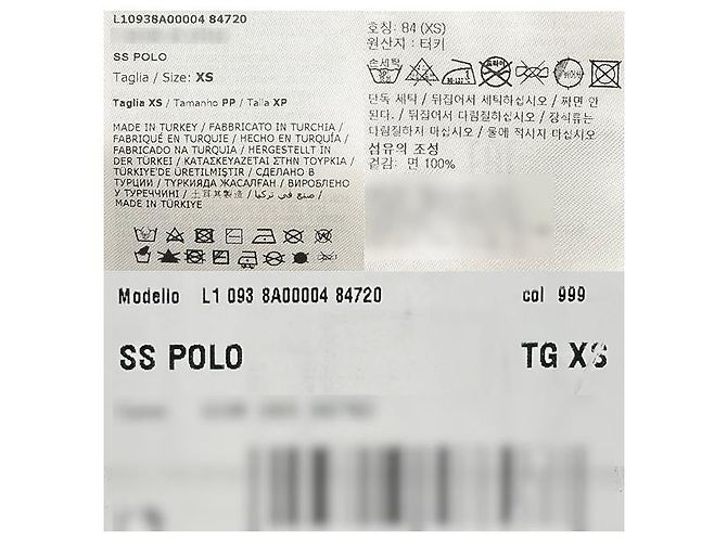 Moncler Kurzarm-Polohemd aus Baumwoll-Piqué Schwarz - Ansicht 8