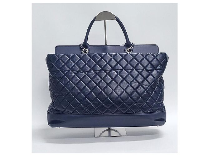 Chanel Borsa a spalla navy con catena in argento Portobello Blu - vista 3
