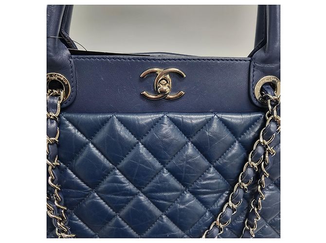 Chanel Borsa a spalla navy con catena in argento Portobello Blu - vista 7