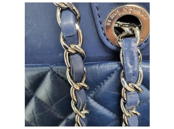 Chanel Borsa a spalla navy con catena in argento Portobello Blu - vista 9