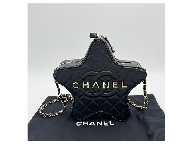 Chanel Borsa a tracolla Cruise Star Borsa a catena Tonalità oro Nero - vista 2